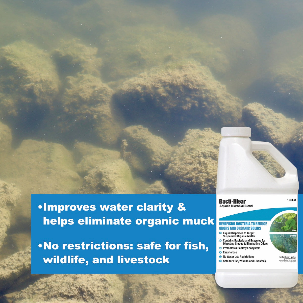 Bacti-Klear® Aquatic Microbial Blend (Liquid)