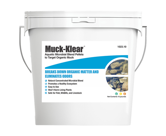 Muck Klear Biological Pond Pellets – Enzyme-Enhanced Bacteria for Sludge & Odor Removal – Safe for Fish, Pets & Lakes