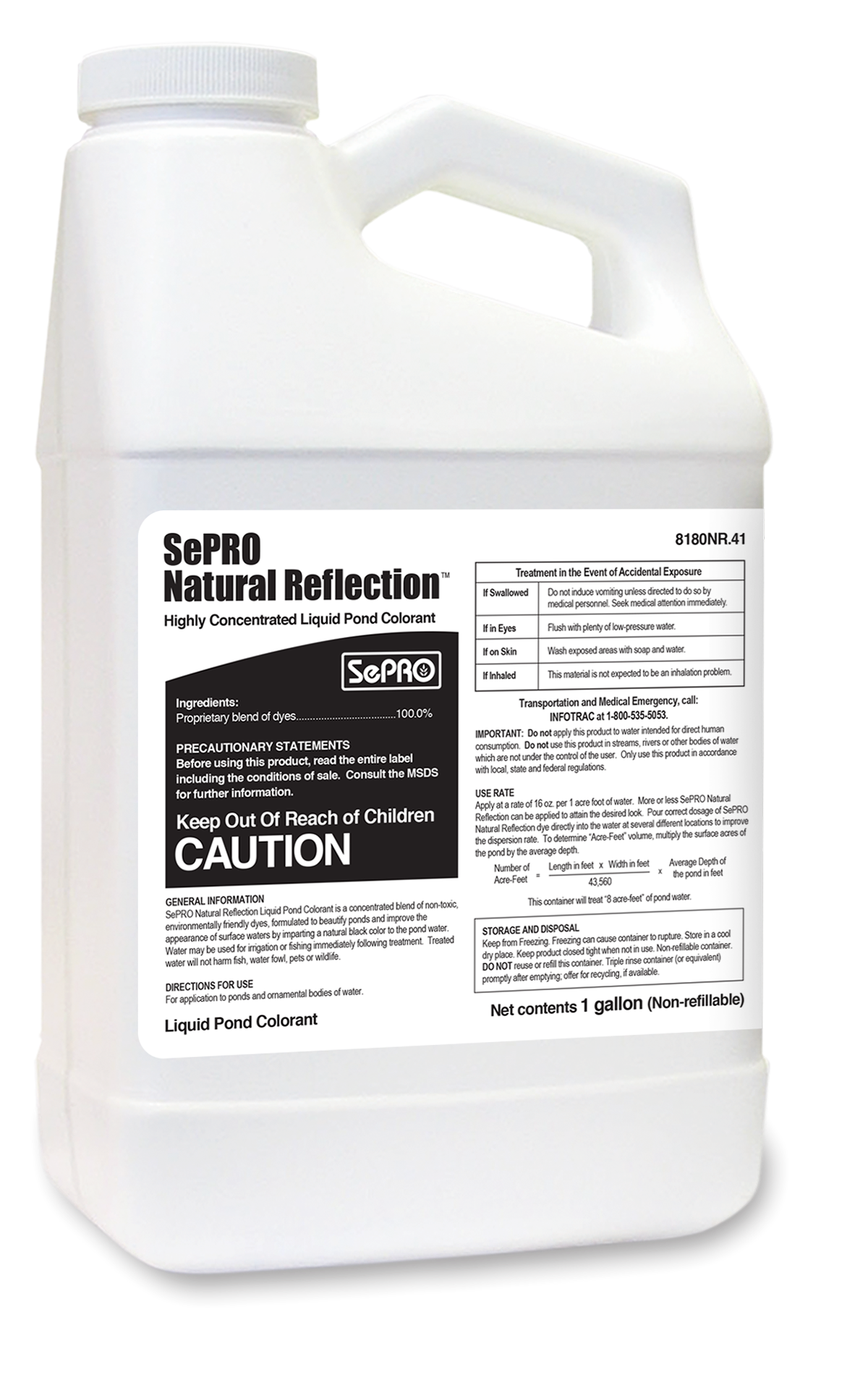 Natural Reflections Black Pond Dye 2.5 Gallon – Mirror-Like Liquid Colorant for Lakes & Ponds – Eco-Friendly, Fish Safe, Long-Lasting