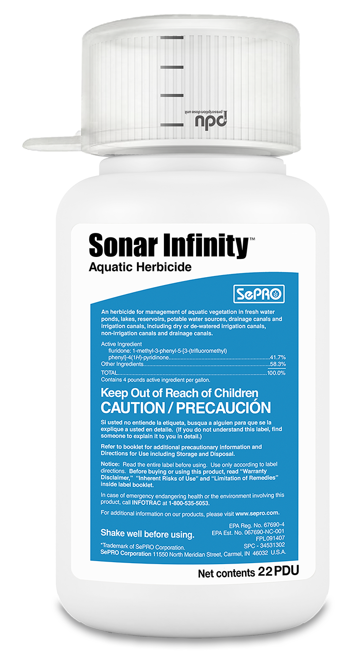 pond herbicide safe for fish Sonar Infinity