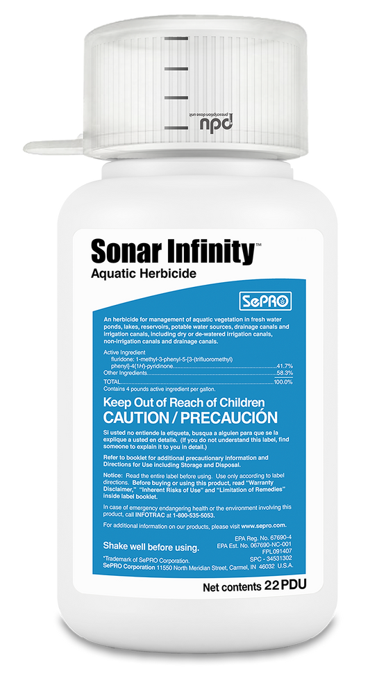 Sonar Infinity Aquatic Herbicide 22 oz – Fluridone Granules for Duckweed, Hydrilla, Coontail & Naiad Control – Safe for Fish, Pets, and Livestock