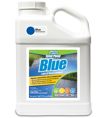 SePRO Total Pond Blue 1 Gallon – Natural Blue Pond Dye for Lakes, Fountains & Water Features – Safe for Fish, Pets & Wildlife