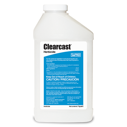 Clearcast Aquatic Herbicide 1 Quart – Selective Spray for Cattails, Floating & Submerged Weeds – EPA-Approved & Safe for Fish