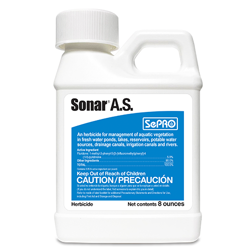Sonar A.S. Aquatic Herbicide – Liquid Fluridone Weed Control for Duckweed, Hydrilla & Coontail – Fish Safe, Long-Lasting Pond Treatment