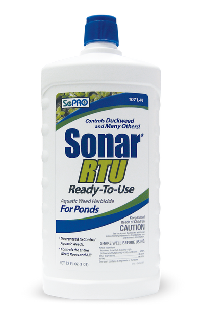 Sonar RTU 1 Quart – Ready-to-Use Aquatic Herbicide for Duckweed and Hydrilla Control, Fluridone-Based, Pond Weed Killer Safe for Fish and Pets

