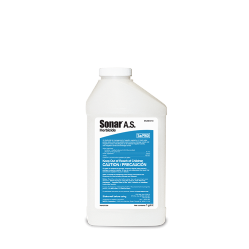 shore klear herbicide Sonar A.S. Liquid Aquatic Herbicide 1 Quart Systemic Treatment for Duckweed, Watermeal, Hydrilla, and Invasive Pond Weeds, EPA Approved, Safe for