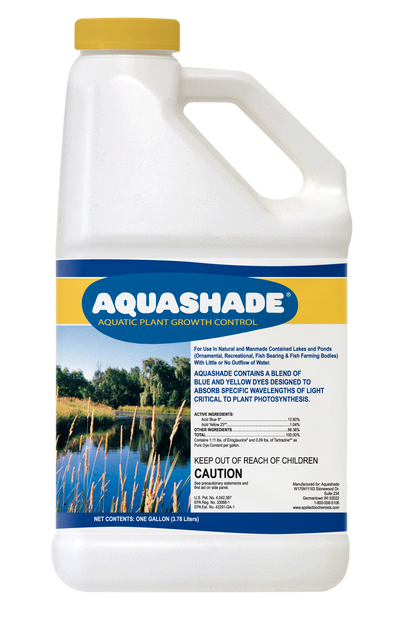 Aquashade Blue Pond Dye 1 Gallon – EPA-Approved Liquid Colorant & Sunlight Blocker for Weed and Algae Control – Safe for Fish and Swimming

