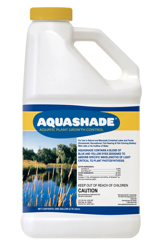 Aquashade Blue Pond Dye 1 Gallon – EPA-Approved Liquid Colorant & Sunlight Blocker for Weed and Algae Control – Safe for Fish and Swimming

